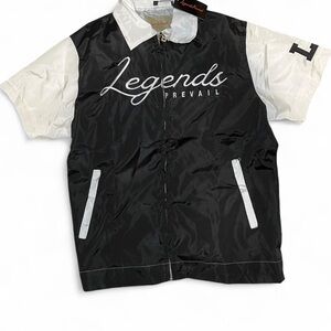 Legends Prevail Wind Breaker Zip-Up Jacket Shirt Top - Brand New